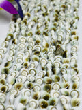 Shiva Shell Heart shape Beads - 6mm Size • AAA Quality• Length 40 cm • Shiva Shell heart Beads • Shiva Shell Beads