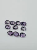 Pink Amethyst 5X7MM Oval cut stone Pack of 4 Pc - Natural Amethyst loose Stones - Amethyst Faceted Oval shape