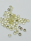 Lemon Quartz 3MM Faceted Round Shape- Pack of 6 Piece - AAA Quality - loose gemstone, round faceted, Lemon Quartz.