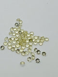 Lemon Quartz 3MM Faceted Round Shape- Pack of 6 Piece - AAA Quality -  loose gemstone, round faceted, Lemon Quartz.