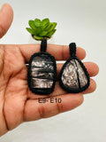 Hypersthene Pendant Code E9- E10  - AAA Quality - Natural Hypersthene Cabochon- Thread Wrapping Pendant