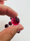 16MM Garnet  Rose Cut - Pack of 1 Pcs  Garnet Faceted Flat Polki -  AAA Quality- Best for Jewelry making- One Side Cutting and one side flat