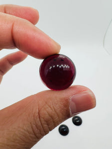 16MM Garnet Cabochon  • Garnet Cabs  • AAA Quality • Garnet Round Cabs • Garnet Loose Stone pack of 1 Pc