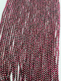 Garnet Round 3.5MM Beads , AA Quality, 16 Inch Length. Garnet Round.