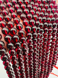 Garnet Round 6-6.5 MM Beads , AAA Quality, 16 Inch Length. Garnet Round.