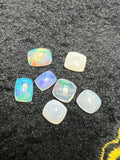 Ethiopian Opal cushion and baguette shape Pack 7 Pcs- AAA Quality Opal Cabochon - Ethiopian Opal cushion Cabochon