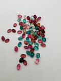 Tourmaline cabs 4X6 MM Multi Color Cabochon ,Tourmaline gemstone loose cabs , Tourmaline cabs , Pack of 5 Pcs, AAA Quality