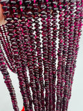 Garnet Button shape beads, Size 5 MM, length 16 Inch strand, AAA Quality . Red Garnet shape . Origin India, red garnet, Garnet fancy shape