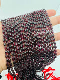 Garnet buff marquise beads, Size 4X7 MM, length 16 Inch strand, AAA Quality . Red Garnet . Origin India, red garnet, Garnet fancy shape