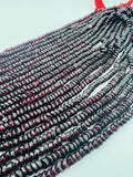 Garnet wheel shape beads, Size 3X3 MM, length 16 Inch strand, AAA Quality, Red Garnet, red garnet beads, Garnet fancy shape