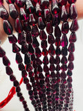 Garnet Drop shape beads, Size 4X6 MM, length 16 Inch strand, AAA Quality, Red Garnet, Origin India, red garnet beads, Garnet fancy shape