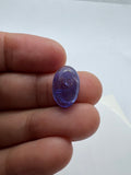 Tanzanite Oval 9X14MM Cabochon - AAAA Quality Natural Tanzanite Cabs-Tanzanite Loose Stone, pack of 1 pc