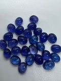 Tanzanite Oval 6X8MM Cabochon - AAAA Quality Natural Tanzanite Cabs-Tanzanite Loose Stone, pack of 2 pc