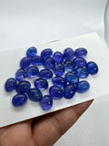 Tanzanite Oval 8X10MM  Cabochon - AAAA Quality Natural Tanzanite Cabs-Tanzanite Loose Stone, pack of 2 pc