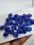 Tanzanite Oval 8X10MM  Cabochon - AAAA Quality Natural Tanzanite Cabs-Tanzanite Loose Stone, pack of 2 pc