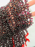 Garnet drop shape 3X8 mm size, Length of Strand 16", garnet fancy shape, AAA quality garnet