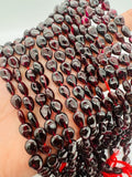 Garnet Oval shape 7X9 mm size, Length of Strand 16", garnet fancy shape, AAA quality garnet