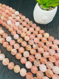 Morganite Round Beads 14mm size - AA Quality Beads - 40 cm Length- Morganite Beads