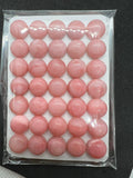 10MM Pink Opal Cabochon - Pack of 2 Pieces  - AAA Quality - Natural Pink Opal Cabochon - Pink Opal Cabs