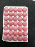 10MM Pink Opal Cabochon - Pack of 2 Pieces - AAA Quality - Natural Pink Opal Cabochon - Pink Opal Cabs