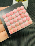 Queen Conch Shell Round Cabs • 8 mm Size • Pack of 4 Pcs • AAA Quality •