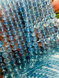 Aquamarine Round 8mm Beads - - 5A Quality - Length 40 cm- Code #A1, origin Brazil. Natural Aquamarine