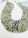 Aquamarine & Morganite Round beads- 6mm Size - Length 40 cm - 4A Quality- Code #M1