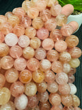 Morganite Round Beads 14mm size - AA Quality Beads - 40 cm Length- Morganite Beads