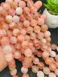 Morganite Round Beads 14mm size - AA Quality Beads - 40 cm Length- Morganite Beads