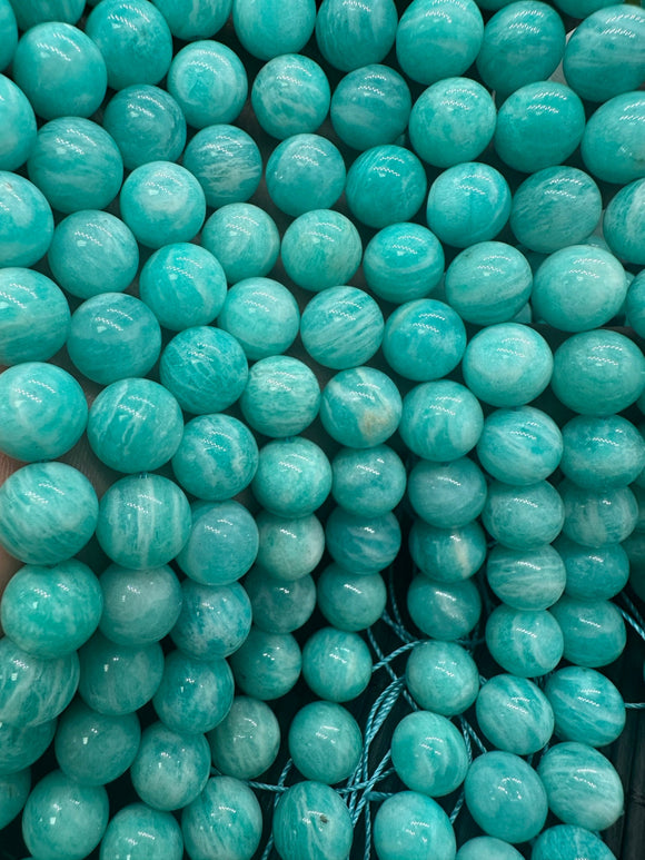 Amazonite Round Beads 10 mm Size - AAA quality - 40 cm Length - Natural Amazonite beads