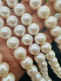 Freshwater Pearl Round beads - 10-11 mm Size - AAA Quality - 40cm Length - Natural Pearl Round