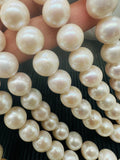 Freshwater Pearl Round beads - 10-11 mm Size -  AAA Quality - 40cm Length - Natural Pearl Round