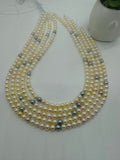 Akoya Pearl Round beads - 5.5 - 6 mm Size - AAAA Quality - 40cm Length - Origin Japan - Akoya Pearl Multi Color