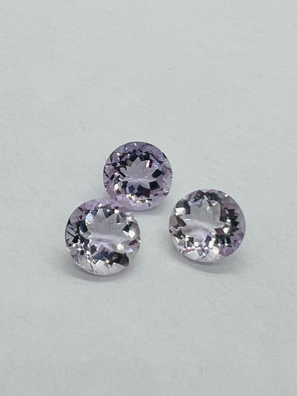 Pink Amethyst 14MM Round cut stone  Pack of 1 Pc - Natural Amethyst loose Stones - Amethyst Faceted round shape