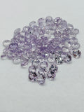 Pink Amethyst 6MM Round cut stone  Pack of 5 Pc - Natural Amethyst loose Stones - Amethyst Faceted round shape