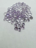 Pink Amethyst 6MM Round cut stone  Pack of 5 Pc - Natural Amethyst loose Stones - Amethyst Faceted round shape