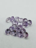 Pink Amethyst 8MM Round cut stone  Pack of 4 Pc - Natural Amethyst loose Stones - Amethyst Faceted round shape