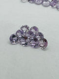 Pink Amethyst 8MM Round cut stone Pack of 4 Pc - Natural Amethyst loose Stones - Amethyst Faceted round shape