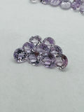 Pink Amethyst 8MM Round cut stone  Pack of 4 Pc - Natural Amethyst loose Stones - Amethyst Faceted round shape