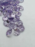 Pink Amethyst 10MM Round cut stone  Pack of 2 Pc - Natural Amethyst loose Stones - Amethyst Faceted round shape