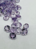 Pink Amethyst 10MM Round cut stone Pack of 2 Pc - Natural Amethyst loose Stones - Amethyst Faceted round shape