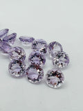 Pink Amethyst 12MM Round cut stone Pack of 2 Pc - Natural Amethyst loose Stones - Amethyst Faceted round shape