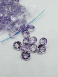 Pink Amethyst 12MM Round cut stone Pack of 2 Pc - Natural Amethyst loose Stones - Amethyst Faceted round shape