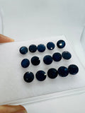 8MM Blue Sapphire Faceted cabs -Pack of 1 Pcs -AAA Quality Sapphire cabs • Heated Blue Sapphire • Sapphire Cut