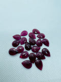 Garnet Rose Cut 10X14 mm Size - Pack of 5 Pcs  Garnet Faceted Polki -  AAA Quality- Best for Jewelry making- One Side Cutting