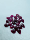 Garnet Rose Cut 10X14 mm Size - Pack of 5 Pcs Garnet Faceted Polki - AAA Quality- Best for Jewelry making- One Side Cutting