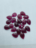 Garnet Rose Cut 10X14 mm Size - Pack of 5 Pcs  Garnet Faceted Polki -  AAA Quality- Best for Jewelry making- One Side Cutting