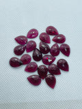 Garnet Rose Cut 10X14 mm Size - Pack of 5 Pcs Garnet Faceted Polki - AAA Quality- Best for Jewelry making- One Side Cutting