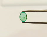 Emerald Oval Faceted Cut, size 7X5.4MM weight 0.65 carat Pack of 1 Pcs - Natural Emerald Cut loose Stone  - Origin Zambia.