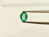 Emerald Oval Faceted Cut, size 7X5.4MM weight 0.65 carat Pack of 1 Pcs - Natural Emerald Cut loose Stone  - Origin Zambia.